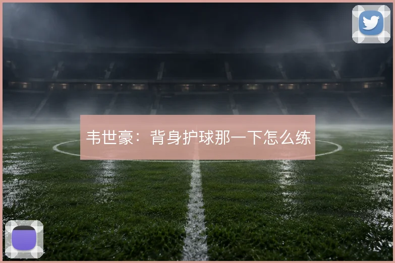 韦世豪：背身护球那一下怎么练